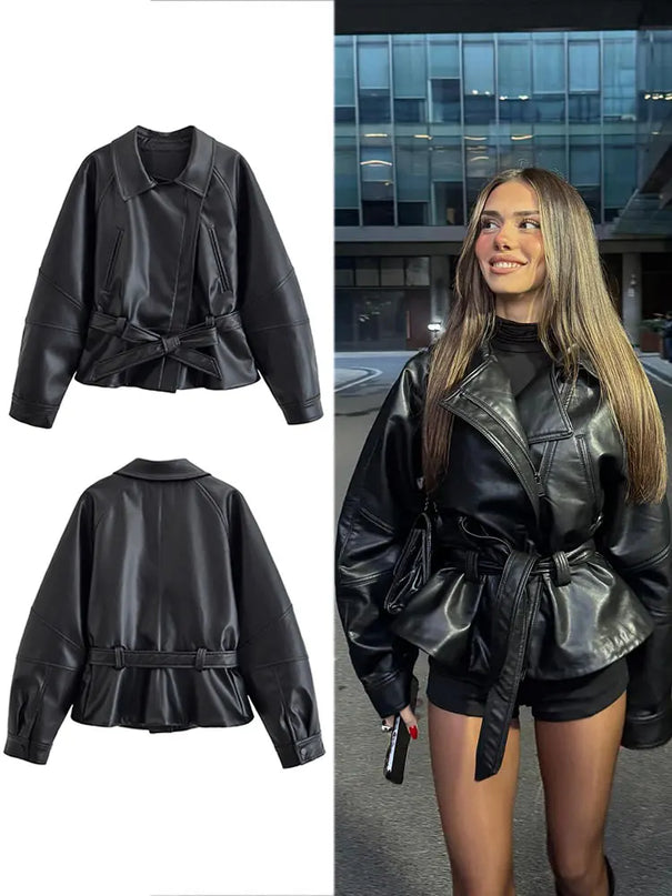 The Greer Faux Leather Jacket