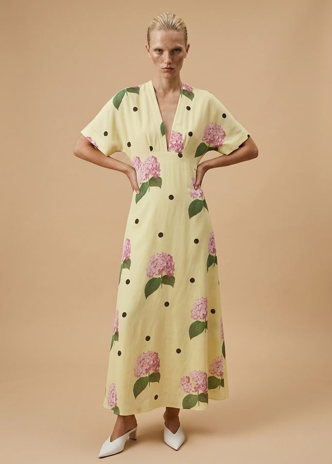 Floral Maxi Dress – Deep V-Neck – The Josephine Dress | Jonni House